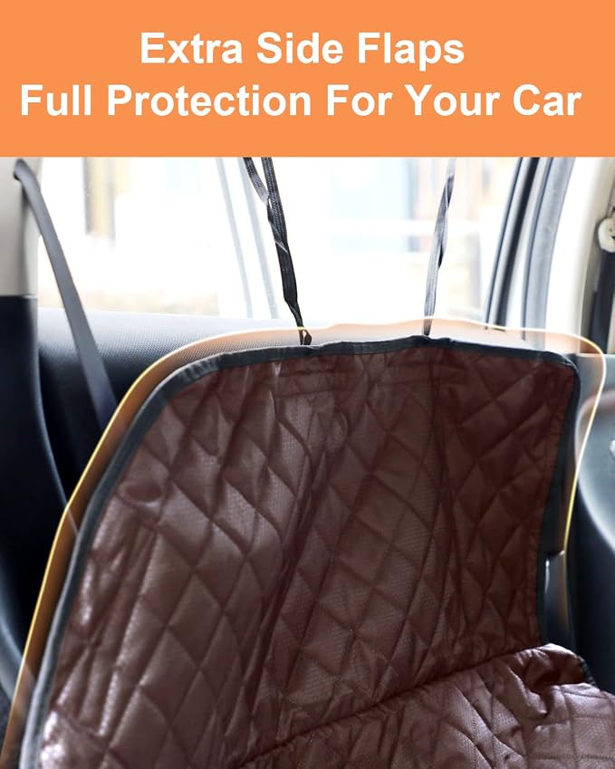 SUV Cargo Liner for Dogs, Waterproof Trunk Cover for SUVs with Bumper Flap Protector, Scratchproof Durable 600D Oxford Fabric, Non-Slip, Machine Washable