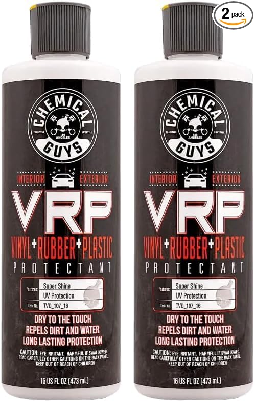 TVD_107_16 VRP Vinyl, Rubber and Plastic Non-Greasy Dry-to-the-Touch Long Lasting Super Shine Dressing for Tires, Trim and More, Safe for Cars, Trucks, SUVs, RVs & More, 16 fl oz