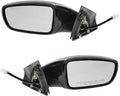 2 Piece Driver and Passenger Side Mirror Assembly Set Electric Adjustment Heated No Memory Black Compatible with 2011-2014 Hyundai Sonata HY1320166 HY1321166