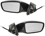 2 Piece Driver and Passenger Side Mirror Assembly Set Electric Adjustment Heated No Memory Black Compatible with 2011-2014 Hyundai Sonata HY1320166 HY1321166