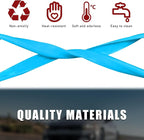 Car Rear View Mirror Protector Frame, Silicone Auto Rearview Edge Protection Cover Compatible with Model 3 Model Y, Interior Rear View Trim Frame Decoration, Car Accessories (Sky Blue-2PCS)