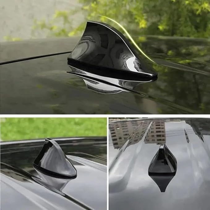 Car Shark Fin Antenna Cover for Chrysler 200 300 300M 300 Touring 1998-2025, Roof Mount Decorative Antenna Cap Vehicle Shark Fin Shape Cover Replacement with Adhesive Tape,White