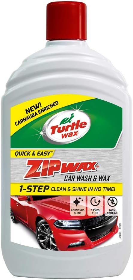 52822 Zip Wax Super Concentrated Car Wash Shampoo & Wax 500ML