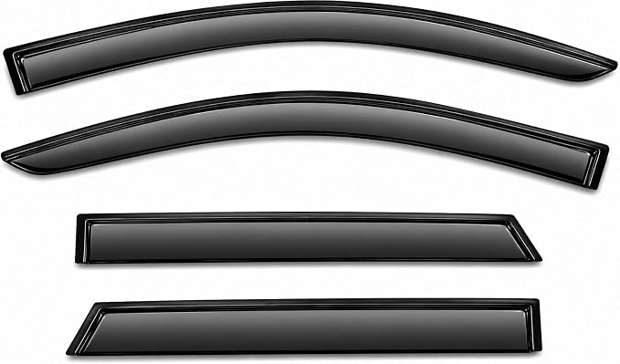 2025 2026 Tape-On Rain Guards for Toyota Crown Signia Side Window Visor Deflectors Hybrid XLE Limited Tinted Vent Shade Protectors