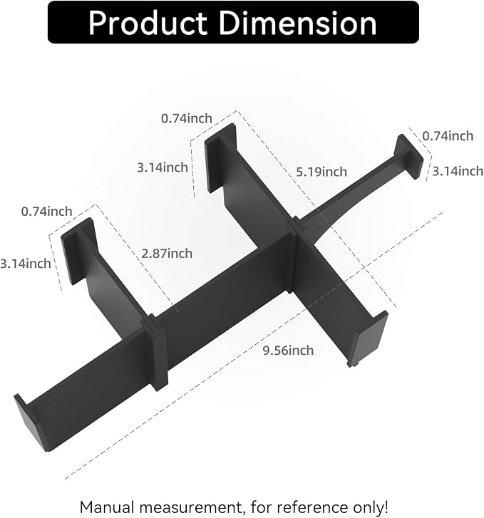 Center Console Dividers for Toyota RAV4 2026 ABS Interior Accessories Armrest Box Insert Storage Dividers Black