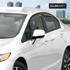 in-Channel Incredibly Durable Rain Guards for Honda Civic 2012-2015 Sedan, Original Window Deflectors, Vent Window Visors, Vent Deflector, 4 pcs. - 612309