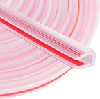 Rubber Edge Trim U Channel, 1/16" Self Adhesive Sheet Metal Edge Guard Protector, EPDM Seal Strip for Car Doors, Steel Plates, Glass, Hatches, Table Corners, Fit 1/16"(1.6mm), 10Ft, Clear