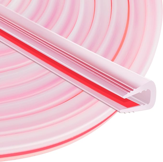 Rubber Edge Trim U Channel, 1/16" Self Adhesive Sheet Metal Edge Guard Protector, EPDM Seal Strip for Car Doors, Steel Plates, Glass, Hatches, Table Corners, Fit 1/16"(1.6mm), 10Ft, Clear