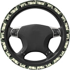Bigfoot Forest Camping Mountains Retro Steering Wheel Cover Car Accessories Cute for Women Girls Girly Universal 15 Inch Neoprene Auto Interior Decor Anti Slip Car Truck Protector
