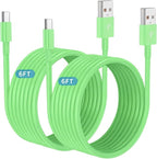 2Pack 6ft Car Carplay Cable for Apple iPhone 17 Pro Max/17 Air/16 Pro/15 Plus, Long USB A to USB C Carplay Charger Cord, iPad Pro 12.9/11,10th, Air 5th/ 4th,iPad mini 6th Gen Charging Cable 6 Feet