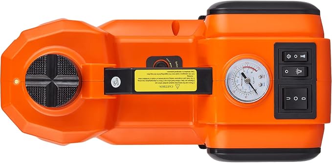 Electric Car Jack 5 Ton with Electric Impact Wrench & Inflator Pump | 12V 11023 lbs Hydraulic Floor Jack, Portable Tire Changing Kit, with LED Light, for SUV Sedan Truck, Garage Repair Tool