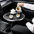 Car Cup Holder Tray, Center Console Mount Car Food Tray Table for Eating, 11 LBS Load Capacity Cup Holder Expander, Universal Car Tray for Drinks, Meals, Laptop, Fits Most Vehicles