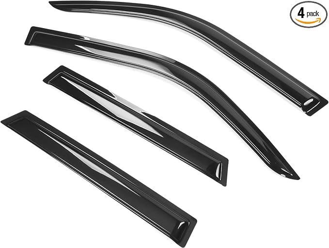 Tape On Window Visors Fits for 2021-2024 Ford Bronco Sport, Side Auto Window Wind Deflectors, Ventshade, Rain Guards for Cars/Trucks