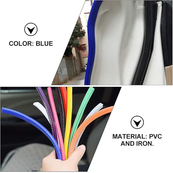 Car Door Edge Guards Rubber U Shape Edge Trim Seal Strips Protector Car Door Edge Protection for Car Auto Vehicle 10M
