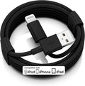Car iPhone Carplay Cable, Car Charger Cord, USB A to Lightning Cable Fast Charging & Data Transfer for iPhone 14/13/12/11 Pro Max XR XS X 8 7 6 Plus SE Tangle-Free,3ft Black