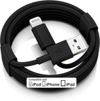 Car iPhone Carplay Cable, Car Charger Cord, USB A to Lightning Cable Fast Charging & Data Transfer for iPhone 14/13/12/11 Pro Max XR XS X 8 7 6 Plus SE Tangle-Free,3ft Black
