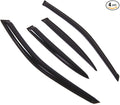 Outside Mount Window Vent Visors Rain Guards Compatible with Honda Civic Sedan 2001-2005 | Side Window Wind Deflectors Rain Shields | Smoke Tinted, 4 Pcs Set, DGWV-221