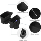 Front Door Organizer for Toyota RAV4 2026+ | Door Handle Pockets Storage Box Silicone Door Side Storage Box Car Accessories Door Handle Organizer Black