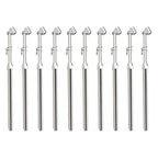 10Pcs Silver Double Straight Type Tire Pressure Gauge，Dual Head Air Pressure Gauge，Pressure Range 10-160 Psi(Suitable for Trucks, etc.