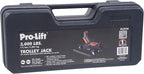 Hydraulic 1.5 Ton Trolley Jack Car Lift with Blow Molded Storage Case - 3000 LBS Capacity Orange