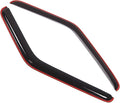 WD2-188i Dark Smoke 2 Pcs Set Window Visor (in-Channel) Deflector Rain Guard Compatible with 1988-1992 Ford Ranger