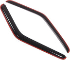 WD2-188i Dark Smoke 2 Pcs Set Window Visor (in-Channel) Deflector Rain Guard Compatible with 1988-1992 Ford Ranger