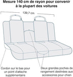 Heather Bench Seat Cover - Waterproof Car Seat Protector for Dogs - Stylish Two-Tone Fabric - Stain Resistant Cover - Secure Fit - Durable Travel Gear - Heather Charcoal Grey