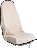 Car Seat Cover Protector Front Seats,for Gym Workout,Running,Swimming,Beach and Hiking,Waterproof Sweat Towel Bucket Seat Covers for Cars SUV Trucks (Off-White, 1Pcs)