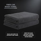 Microfiber Cleaning Towel, Microfiber Cleaning Cloth for Car Washing, 12 Pack Streak-Free, Ultra Absorbent, Washable for All Purpose Terry Microfiber Towels, 16.1in x 16.1in, 350GSM, Grey-MT038