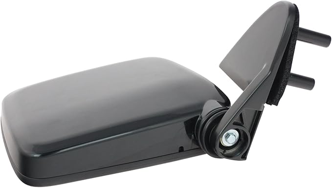Passenger Side Mirror Assembly Manual Foldaway Paint to Match Black Smooth Compatible with 1986-1994 Nissan D21 1987-1995 Pathfinder 1995-1997 Pickup