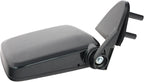 Passenger Side Mirror Assembly Manual Foldaway Paint to Match Black Smooth Compatible with 1986-1994 Nissan D21 1987-1995 Pathfinder 1995-1997 Pickup