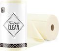 Microfiber Cleaning Cloth Roll- 75 Sheets, 12" x 12" (Beige) | Super Absorbent, Lint-free, Tear-away Microfiber Towel Roll, for All-Purpose Cleaning, Reusable Alternative to Paper Towels