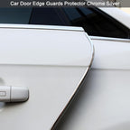 Car Door Edge Guards Chrome Silver Universal U Shape Moulding Trim Strip Automotive Guard Door Protector Decorative for Sedans, Trucks, SUV, ATV (32FT, Silver)