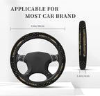 Camo American Flag Neoprene Steering Wheel Cover for Men Women Anti-Slip Elastic Steering Wheel Protective Cover 15in Universal Car Accessories Fit Cars, SUVs, Auto