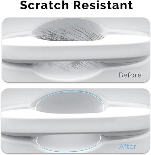 10pcs Clear Car Door Handle Scratch Potector TPU Car Door Sticker Universal Protective Films for Vehicles (Clear)