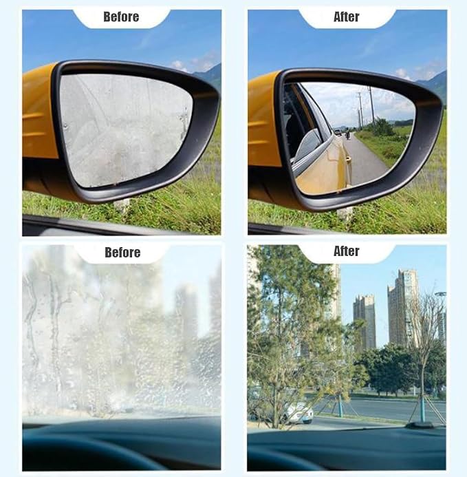 Micro-Molecular Anti-Fog Coating Agent Wiper, Magic Gem Coating Glass, Anti Fog For Car Windshield, Antifog Car Windshield, Anti Fog Glass Coating for Car Windshield Windows Mirrors (2PCS)