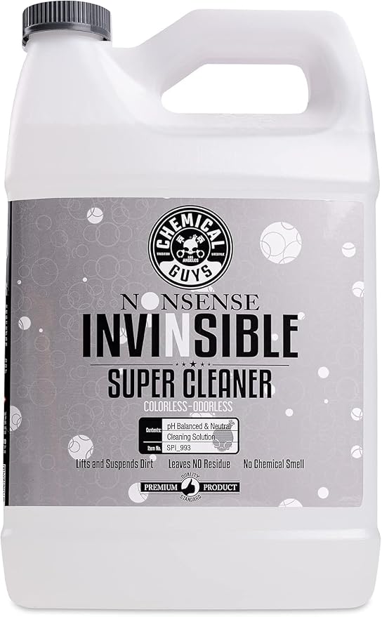 Nonsense Colorless & Odorless All Surface Cleaner - Interior Cleaner, Safe for Vinyl, Rubber, Plastic, Carpet, and Upholstery, pH Balanced, Residue-Free, Unscented, 1 Gallon (128 fl oz)
