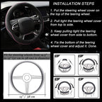 Microfiber Leather Steering Wheel Cover — Anti-Slip Universal Grip