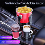4 in 1 Upgrade Cup Holder Expander, Multifunctional Cup Holder for Car with Lock, 360° Rotating Cupholder Expander with Ashtrays & Adjustable Base, Expandable Cup Holder for Large Bottles Drinks Mugs