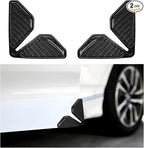 2 PCS Car Door Corner Protector Edge Guards, Real Carbon Fiber Anti-Collision Car Door Edge Protector, Self-Adhesive Decorative Auto Corner Protect, Vehicle Exterior Accessories (Black)