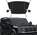 MAIKER 600D Windshield Cover Compatible with Ford Bronco – Waterproof, Frost & Snow Protection, Sun Shade, Wiper Front Window Protector