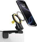 SMSTRVL MagSafe Airplane Phone Holder Mount, Magnetic Cell Phone Stand for Desk, Tray Table, Seat Back or Tripod, Plane Travel Essentials for Flying Compatible with iPhone 16/15/14/13/12