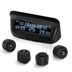 Tire Pressure Monitoring System, RV/Trailer TPMS with Solar Charging & Auto Calibration, M13 LCD Display tpms 4 sensors (0-99PSI)
