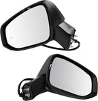 Driver & Passenger Side Power Heated Mirror Set Paint to Match with Puddle Light Compatible with 2019-2021 Toyota RAV4 TO1320385 TO1320389