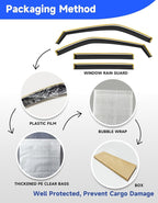 in-Channel Window Rain Guards Fit for Ford Explorer 2020 2021 2022 2023 2024 2025 2026, Extra Durable Window Deflector Rain Guards Visor Vent Visors Vent Shades Car Accessories -4 pcs
