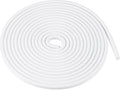 Car Door Edge Guard, 16.4ft U Shape Rubber Edge Trim Seal Strip Protector Universal for Car Truck ATV Boat Multifunctional No Glue PVC Iron White