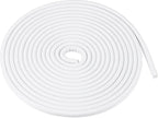Car Door Edge Guard, 16.4ft U Shape Rubber Edge Trim Seal Strip Protector Universal for Car Truck ATV Boat Multifunctional No Glue PVC Iron White