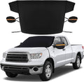 Windshield Cover for Ice and Snow,Heavy-Duty 600D Waterproof Windshield Snow Cover With 2 Mirror Covers, All-Weather Magnetic Frost Guard Winter Car Snow Cover Fit Car, Truck, Suv,Van (77" X 47")