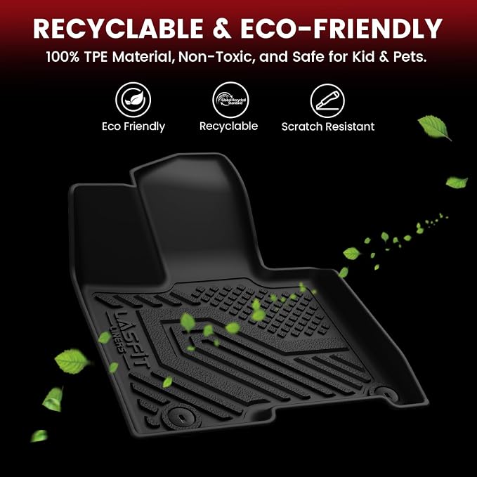 Floor Mats & Cargo Mat with Seatback for Hyundai Tucson PHEV 2026 2025 2024 2023 2022, All Weather TPE Floor Liners Custom Fit Tucson 2022-2026, 1st & 2nd Row & Trunk Mat with Backrest