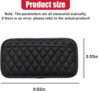 2PCS Car Side Pocket Organizer, Universal Waterproof PU Leather Auto Seat Gap Filler Storage Bag, Self-Adhesive Multifunctional Car Door Sunglasses Holder Pouch for Phone, Card (L)